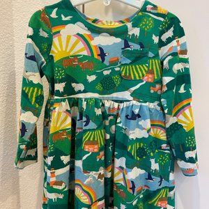 Mini Boden Long Sleeve Jersey Dress 4-5Y